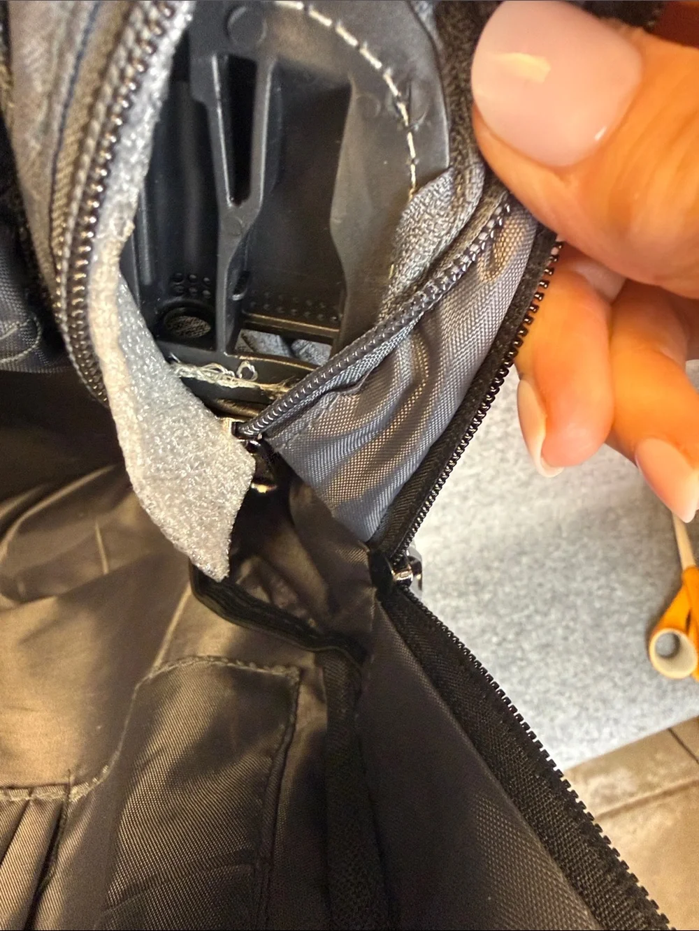 Grey HFSX Laptop Backpack with Black Accents NWOT